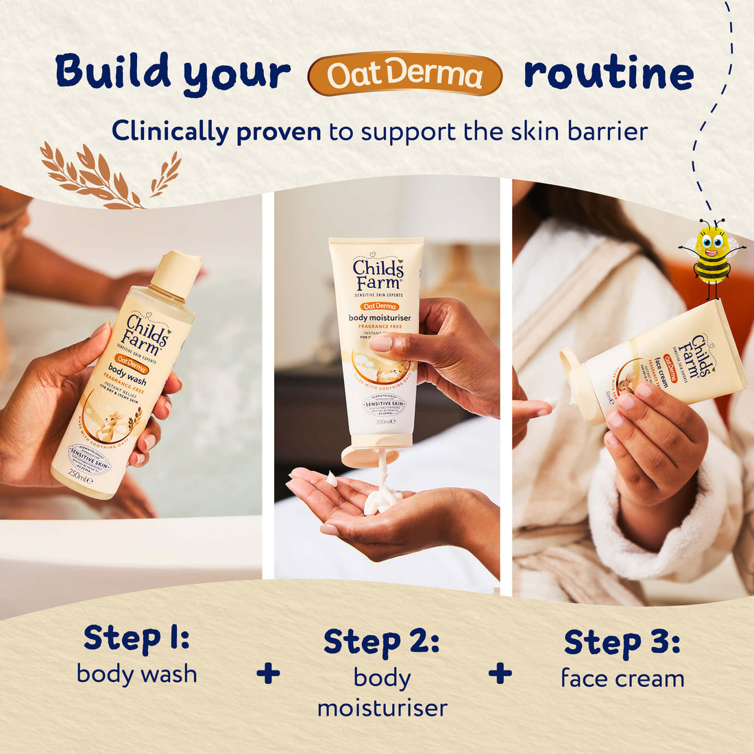 Childs Farm Sensitive Skin Experts Oat Derma Fragrance Free Face Cream 50ml