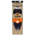 Dressmaker 100% Unprocessed Virgin Remy HD Luxury Lace Closure Straight 5X5 Free Part