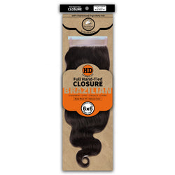 Dressmaker 100% Unprocessed Virgin Remy HD Luxury Lace Closure Body Wave 6X6 Free Part