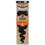 Dressmaker 100% Unprocessed Virgin Remy HD Luxury Lace Closure Body Wave 6X6 Free Part