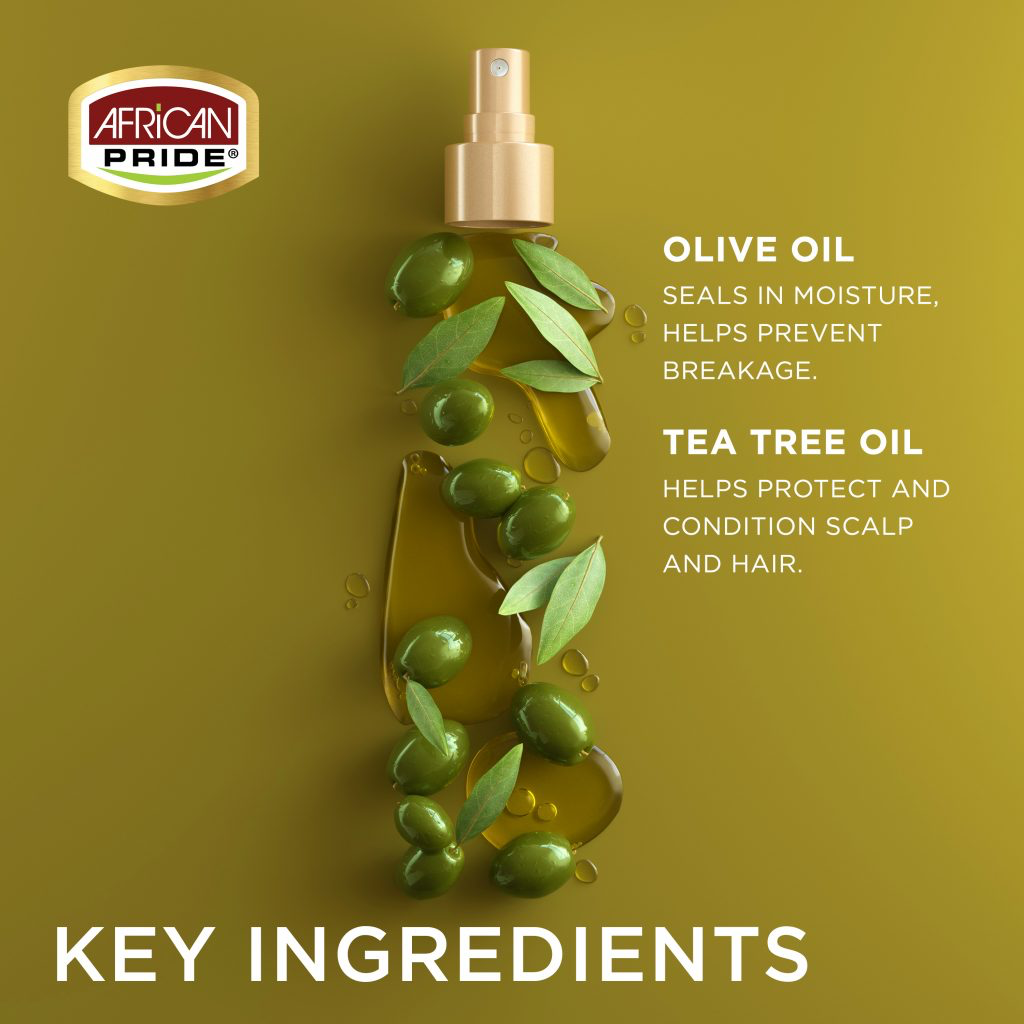African Pride Olive Miracle Braid Sheen Spray 355ml/12oz