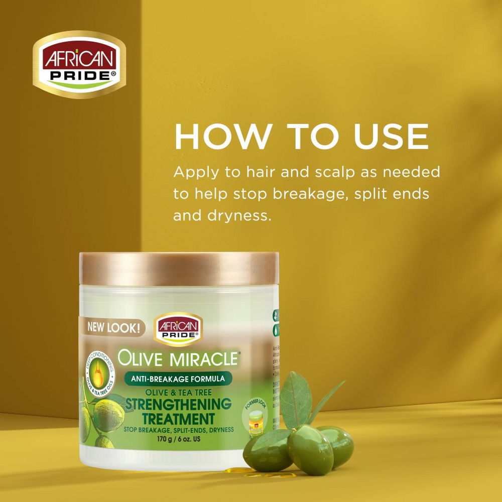 African Pride Olive Miracle Strengthening Treatment 170g/6oz