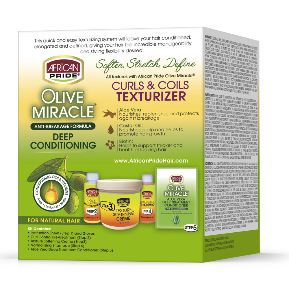 African Pride Olive Miracle Texturizer Kit