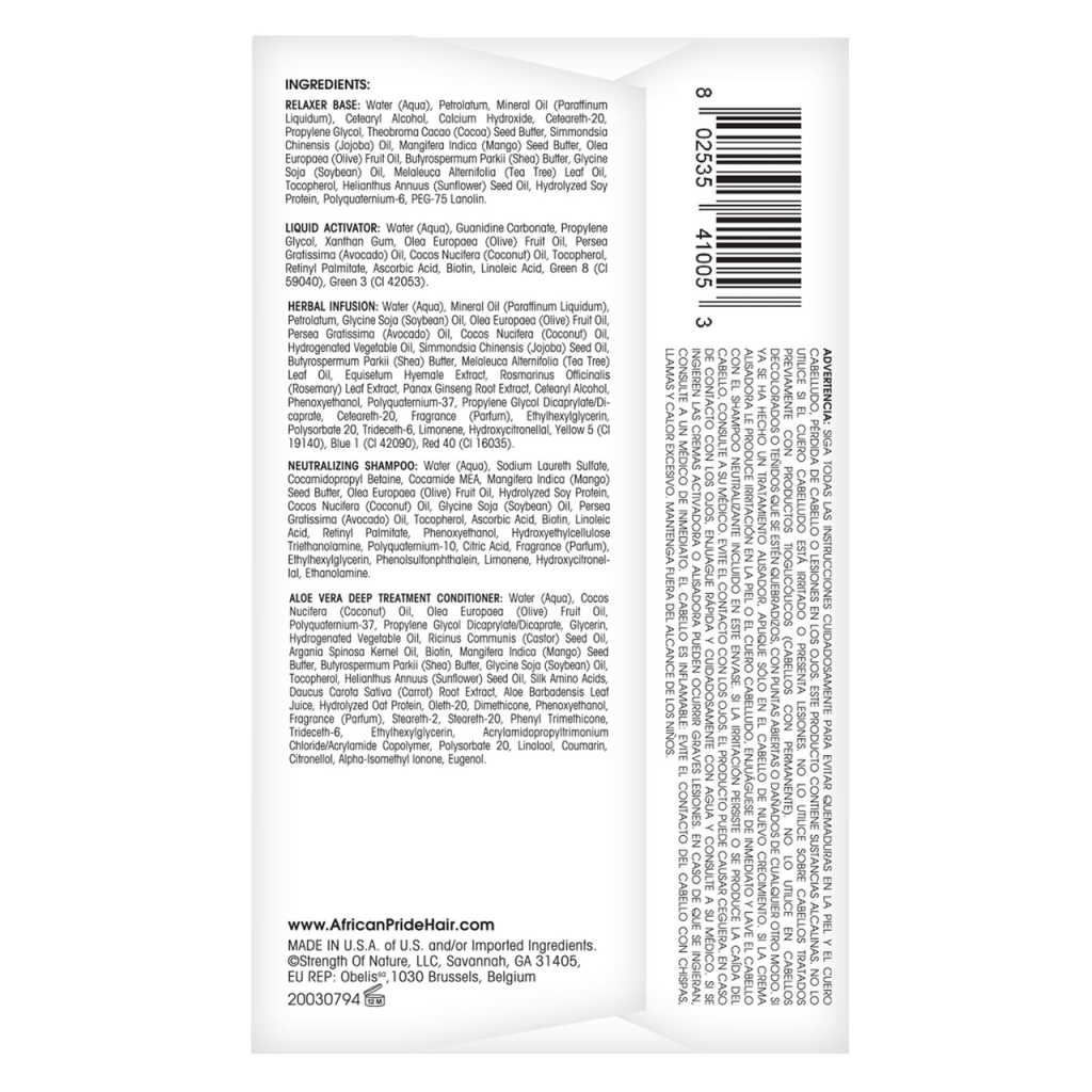 African Pride Olive Miracle No-Lye Relaxer Kit Regular