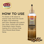 African Pride Black Castor Miracle Braid & Scalp Cleansing Rinse 355ml/12oz