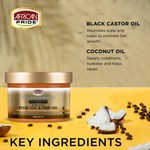 African Pride Black Castor Miracle Braid, Loc & Twist Gel  227g/8oz