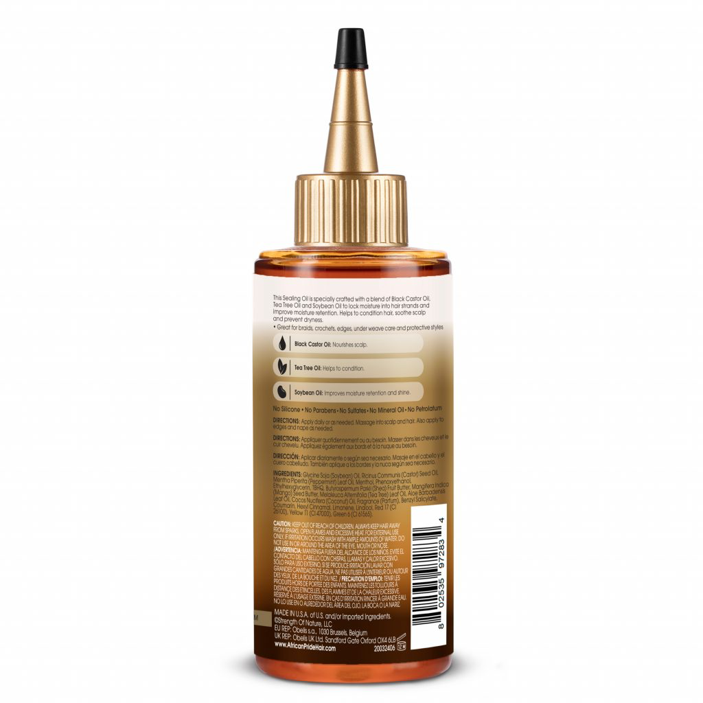 African Pride Black Castor Miracle Sealing Oil 177ml/6oz