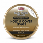 African Pride Black Castor Miracle Hold & Cover Edges (Black) 64g/2.25oz