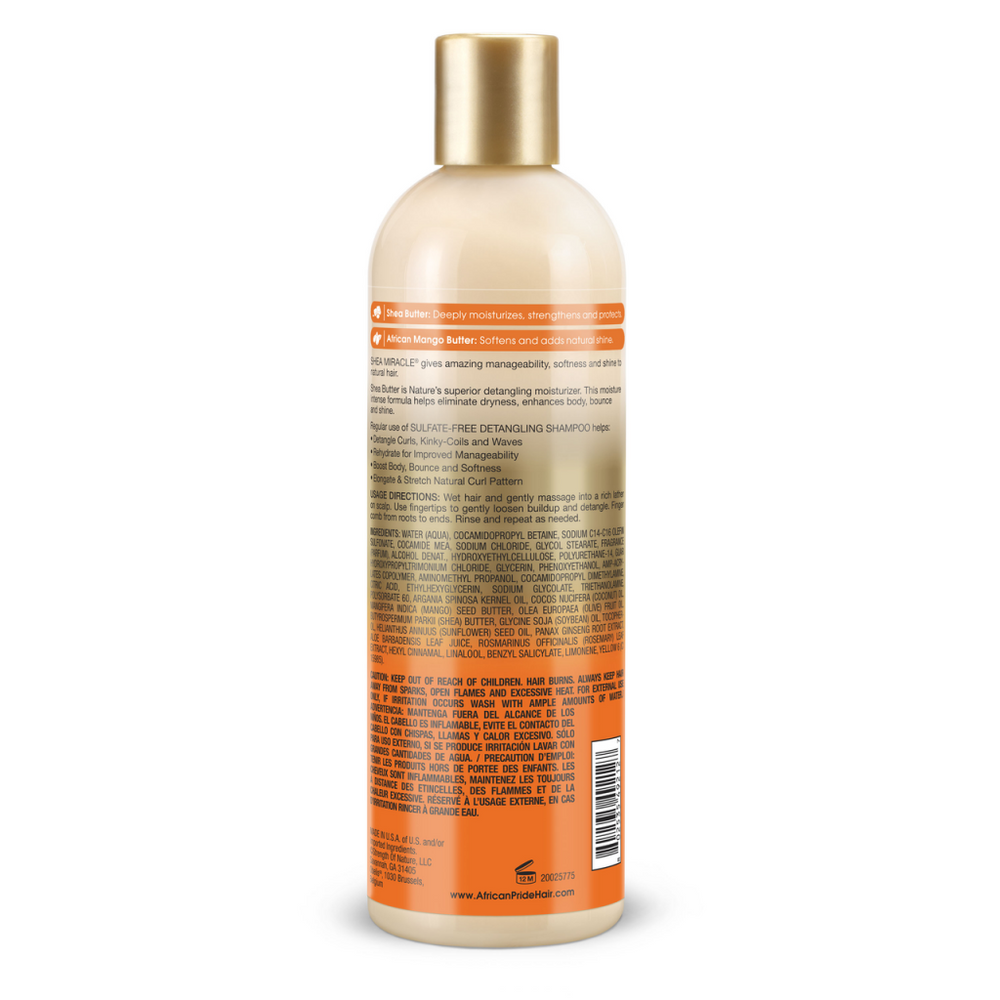 African Pride Shea Miracle Detangling Shampoo 355ml/12oz