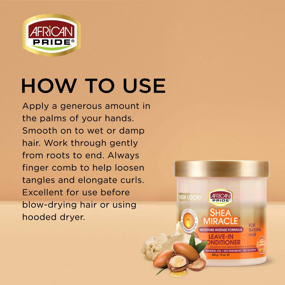 African Pride Shea Miracle Texture Softening System Kit 370g