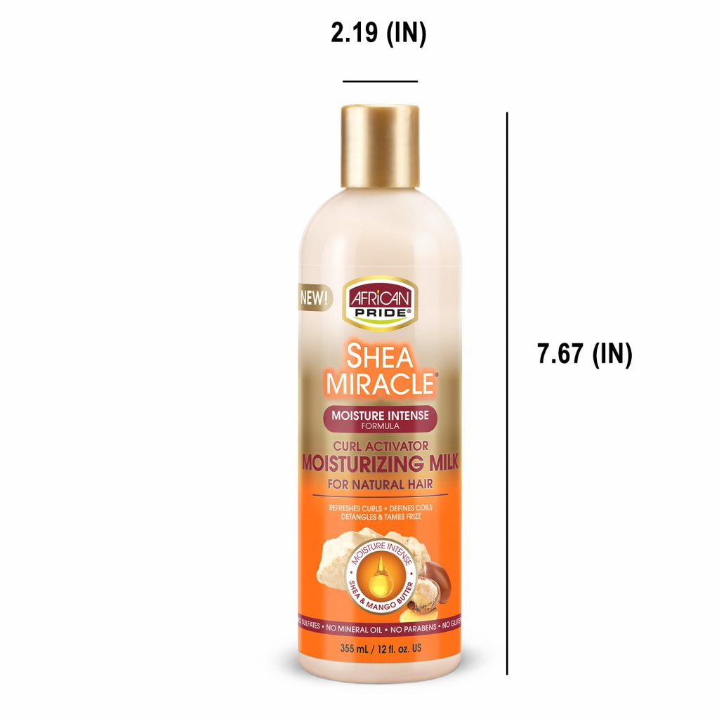 African Pride Shea Miracle Moisturizing Milk 355ml/12oz