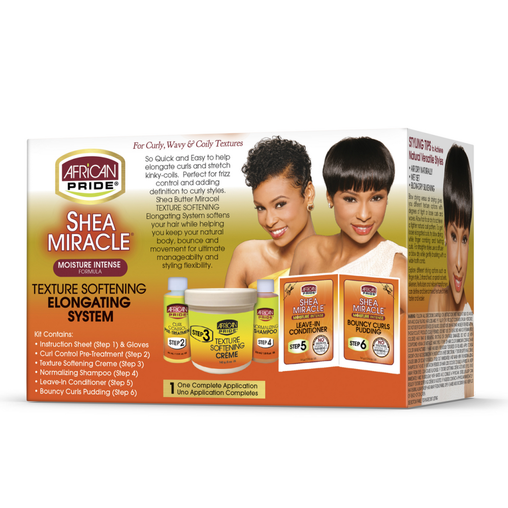 African Pride Shea Miracle Texture Softening System Kit 370g