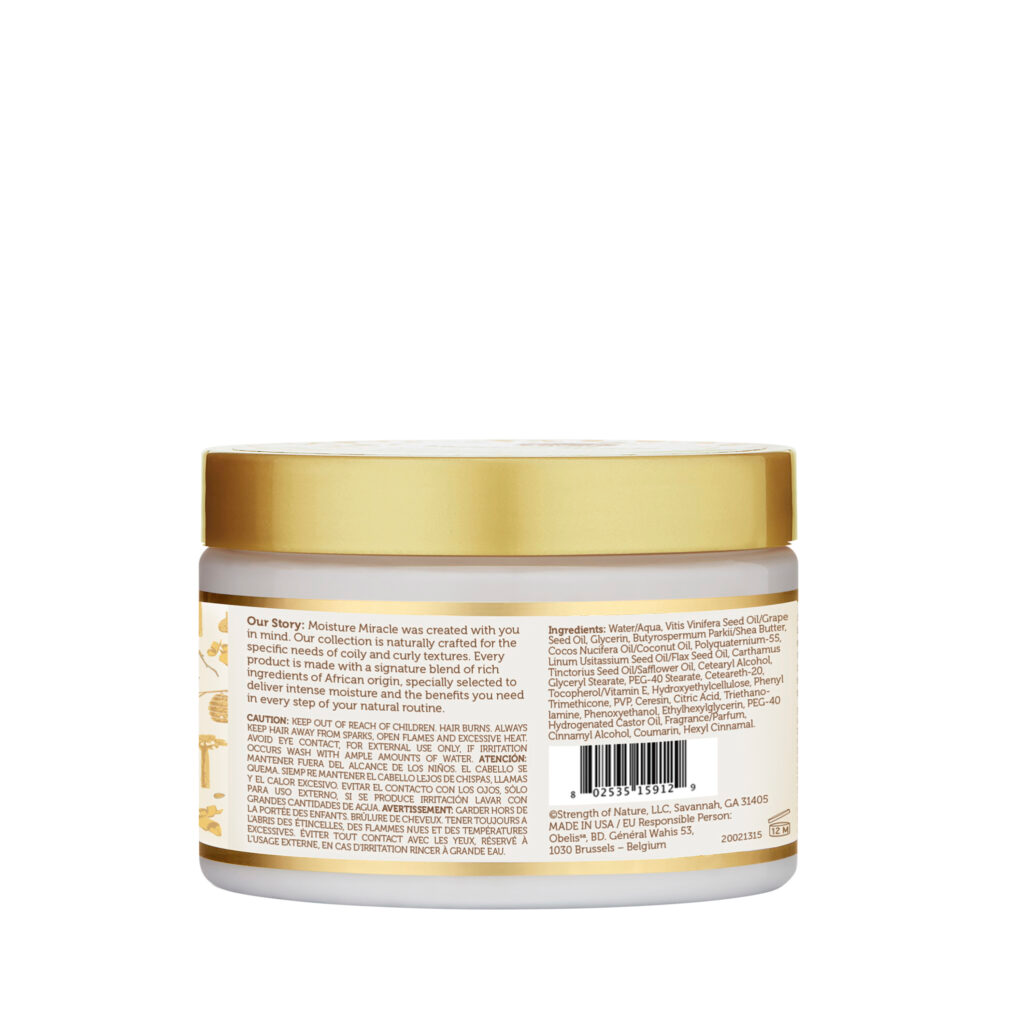 African Pride Moisture Miracle Shea Butter & Flaxseed Oil Curling Cream 340g