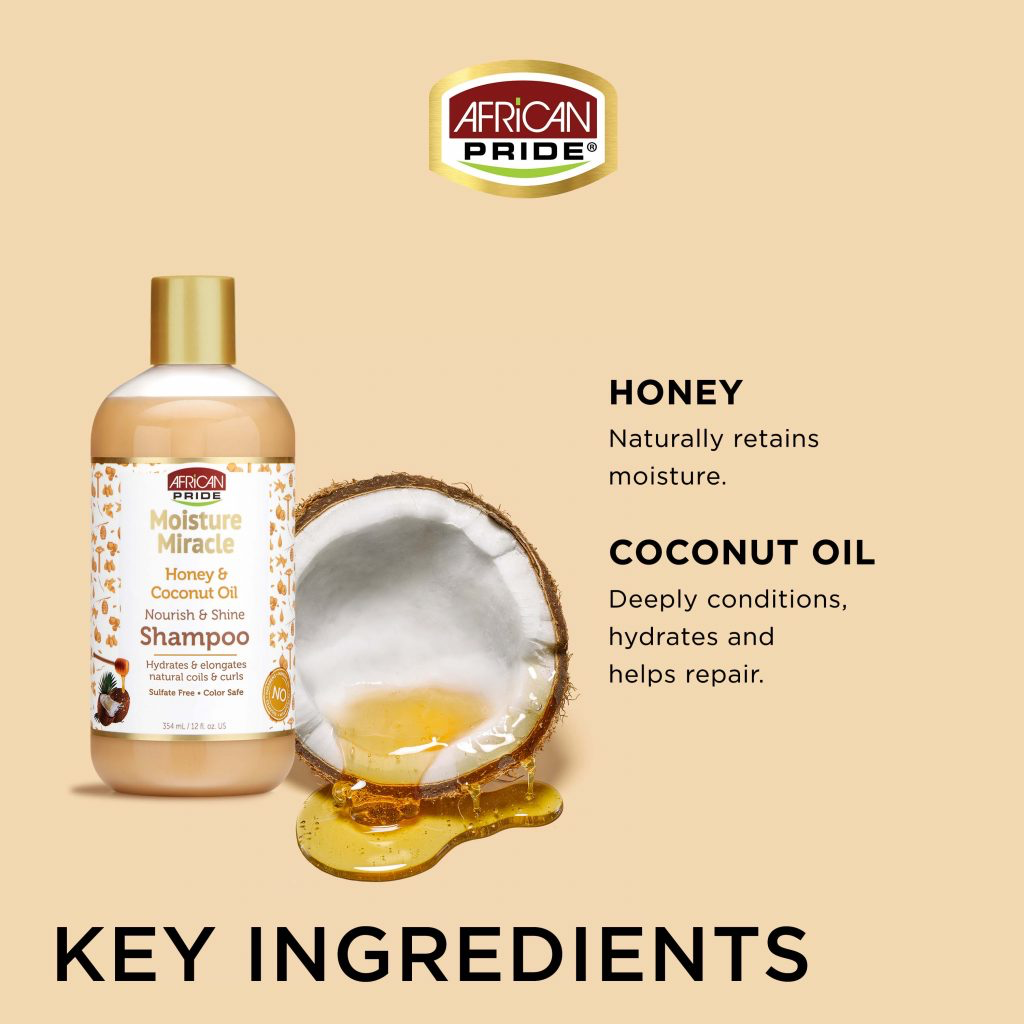 African Pride Moisture Miracle Honey, Chocolate & Coconut Oil Conditioner