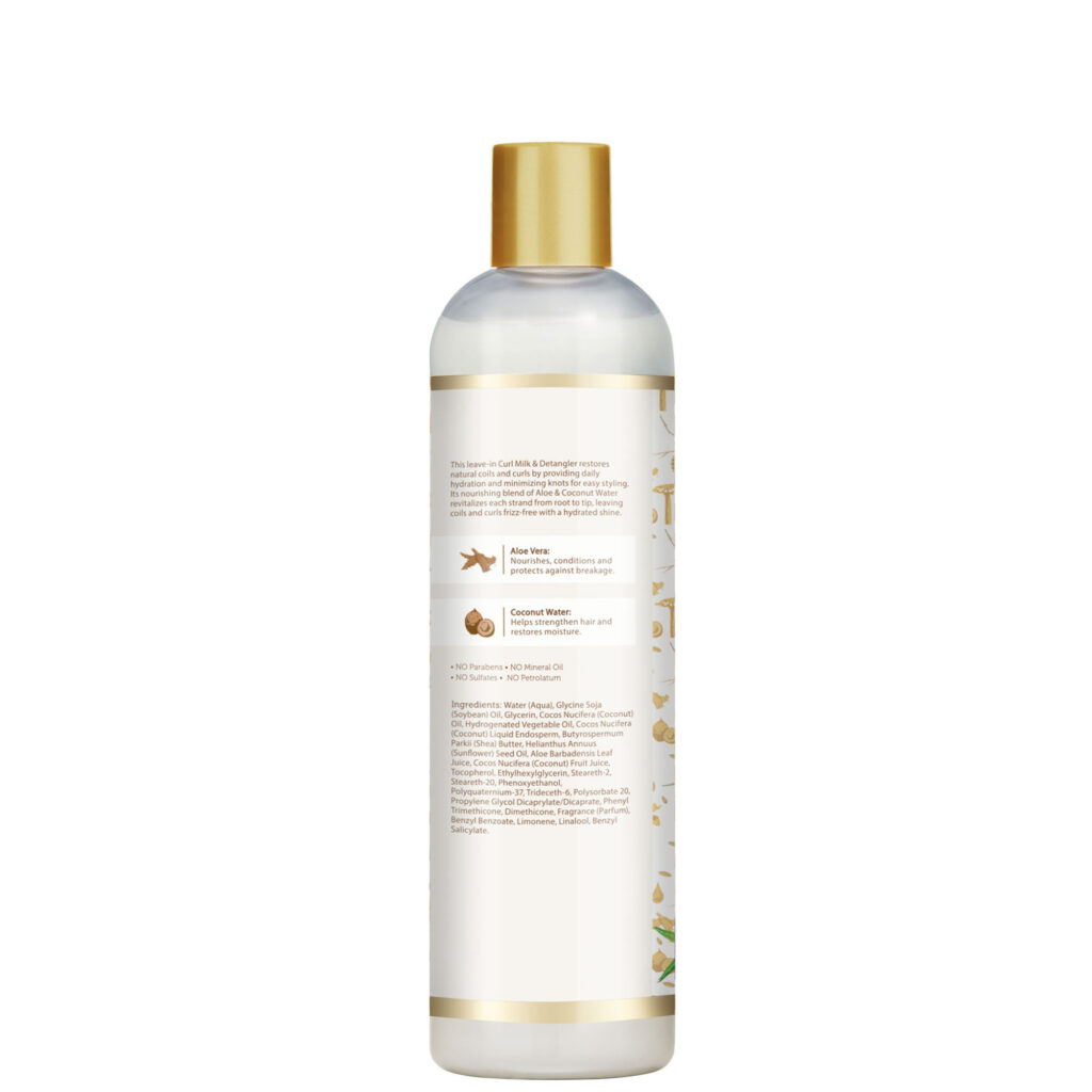 African Pride Moisture Miracle Aloe & Coconut Water Curl Milk & Detangler 354ml/12oz