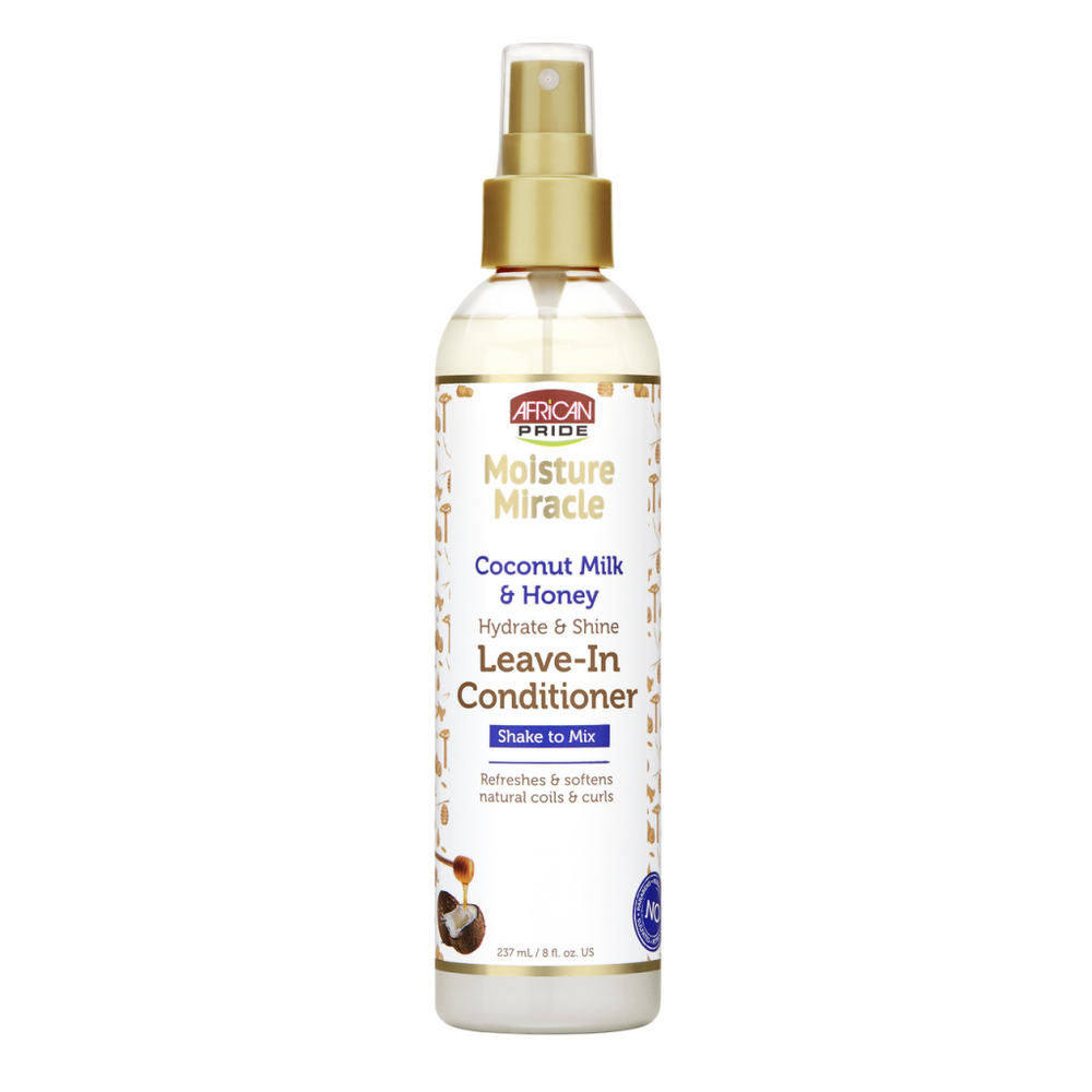 African Pride Moisture Miracle Coconut Milk & Honey Leave-In Conditioner 237ml/8oz