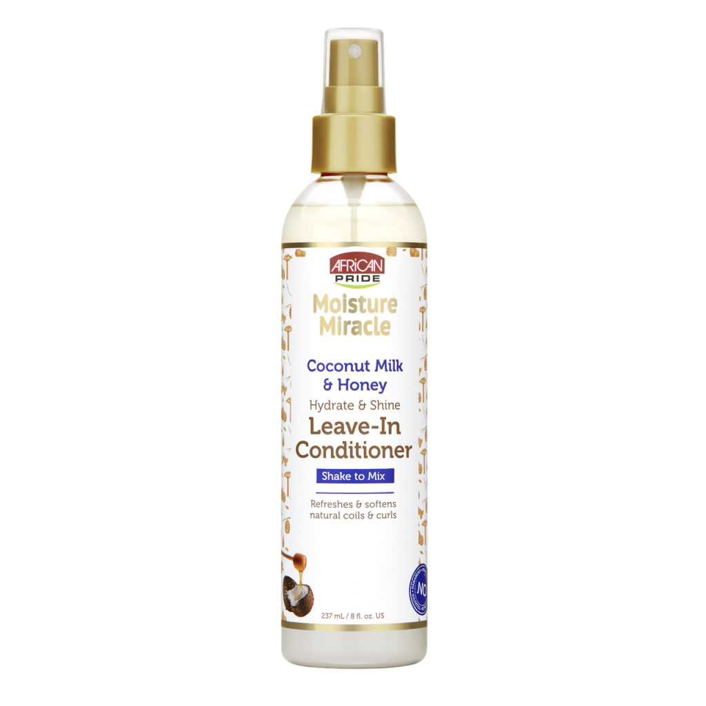 African Pride Moisture Miracle Coconut Milk & Honey Leave-In Conditioner 237ml/8oz