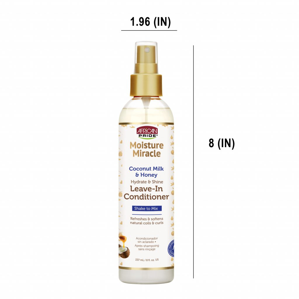 African Pride Moisture Miracle Coconut Milk & Honey Leave-In Conditioner 237ml/8oz