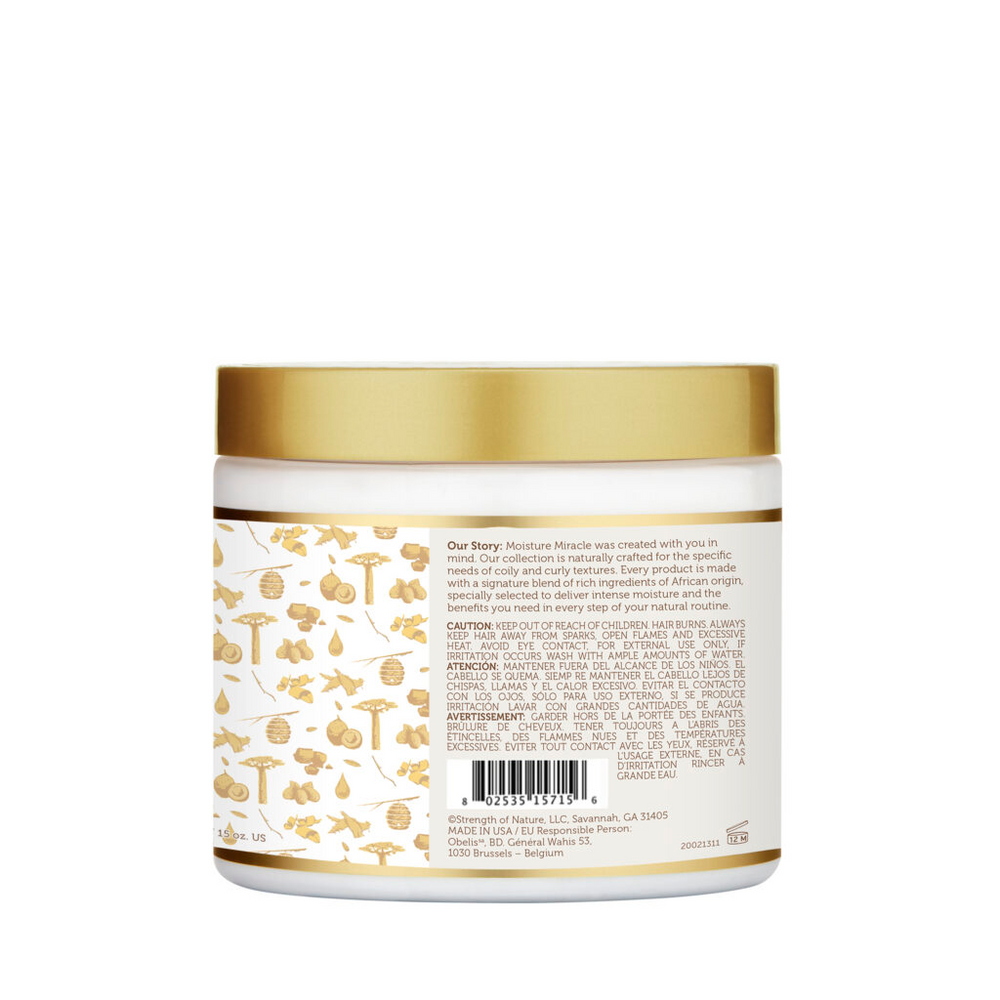African Pride Moisture Miracle Coconut Oil & Baobab Oil Leave-In Cream 425g/15oz