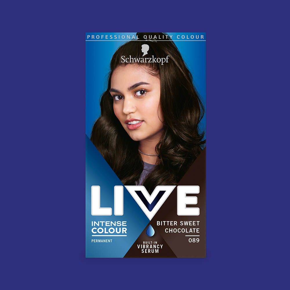 Schwarzkopf Live Intense Colour Permanent Hair Colour Dye 089 Bitter Sweet Chocolate