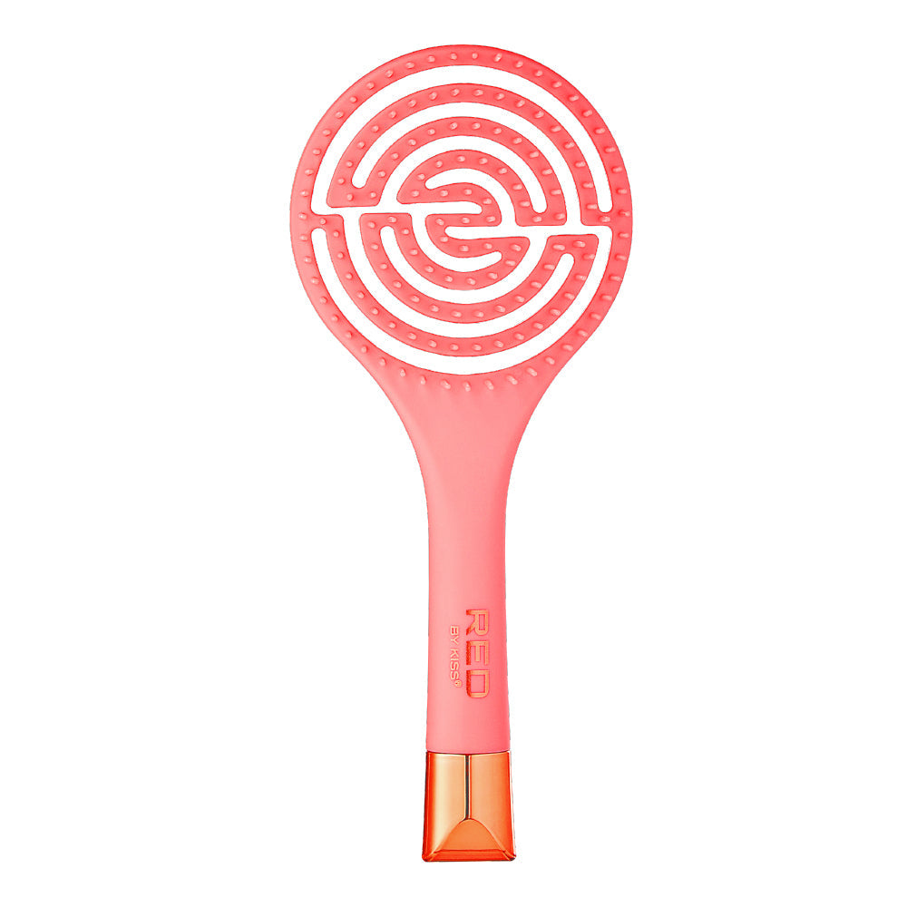 Red By Kiss Flexible Amaze Circle Vent Brush  Firm Bristles for Detangling