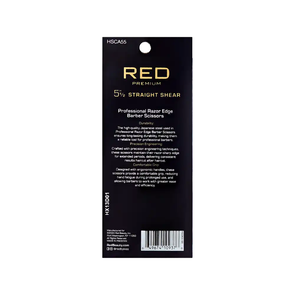 Red By Kiss Premium Artisan Professional Hair Shears 5.5"