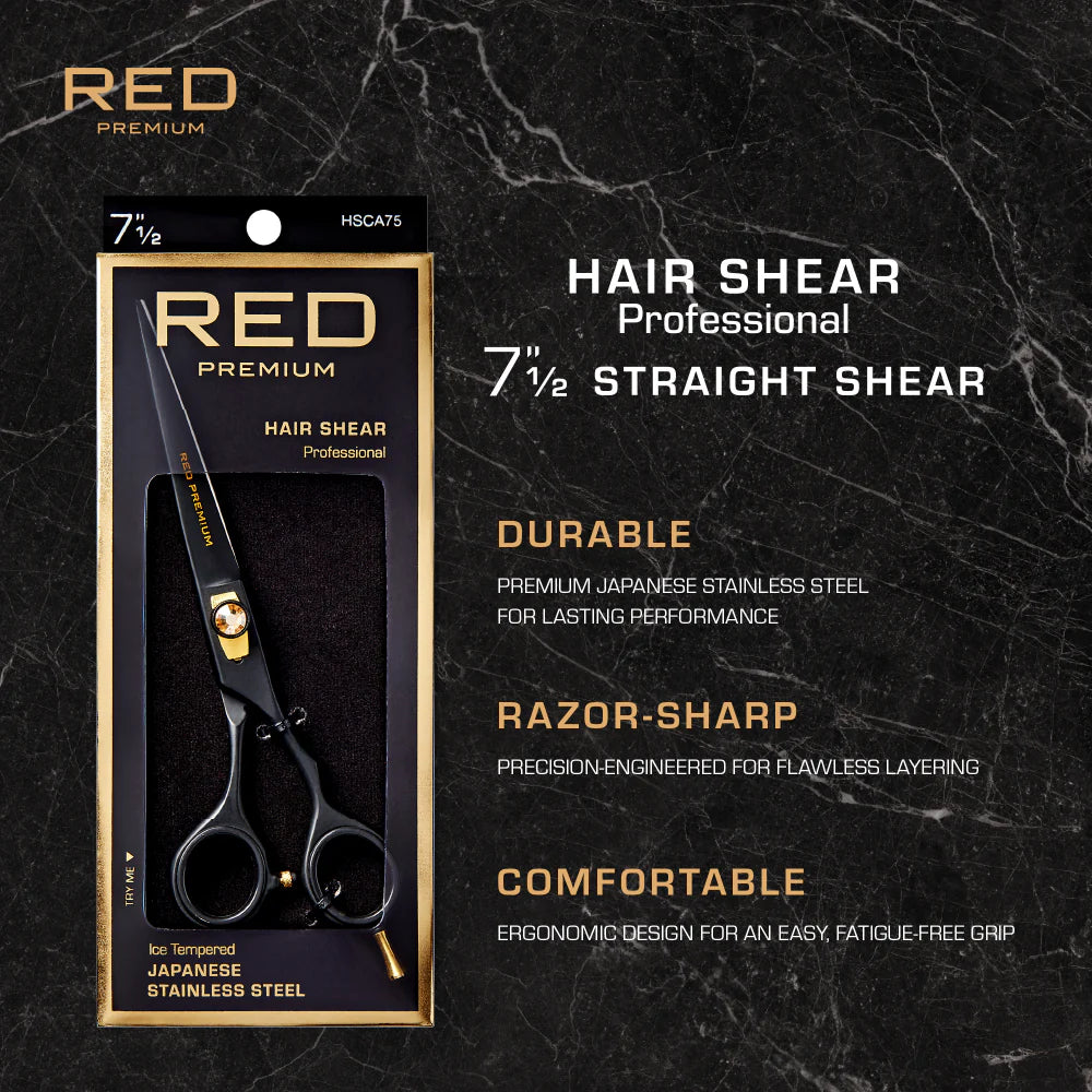 Red By Kiss Premium Artisan Professional Hair Shears 7.5"