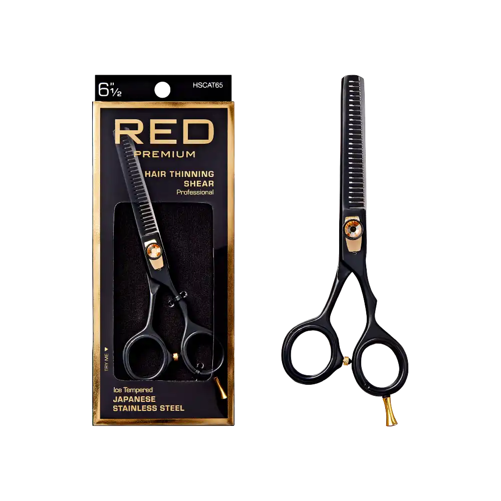 Red By Kiss Premium Artisan Professional Hair Thinning Shears 6.5"