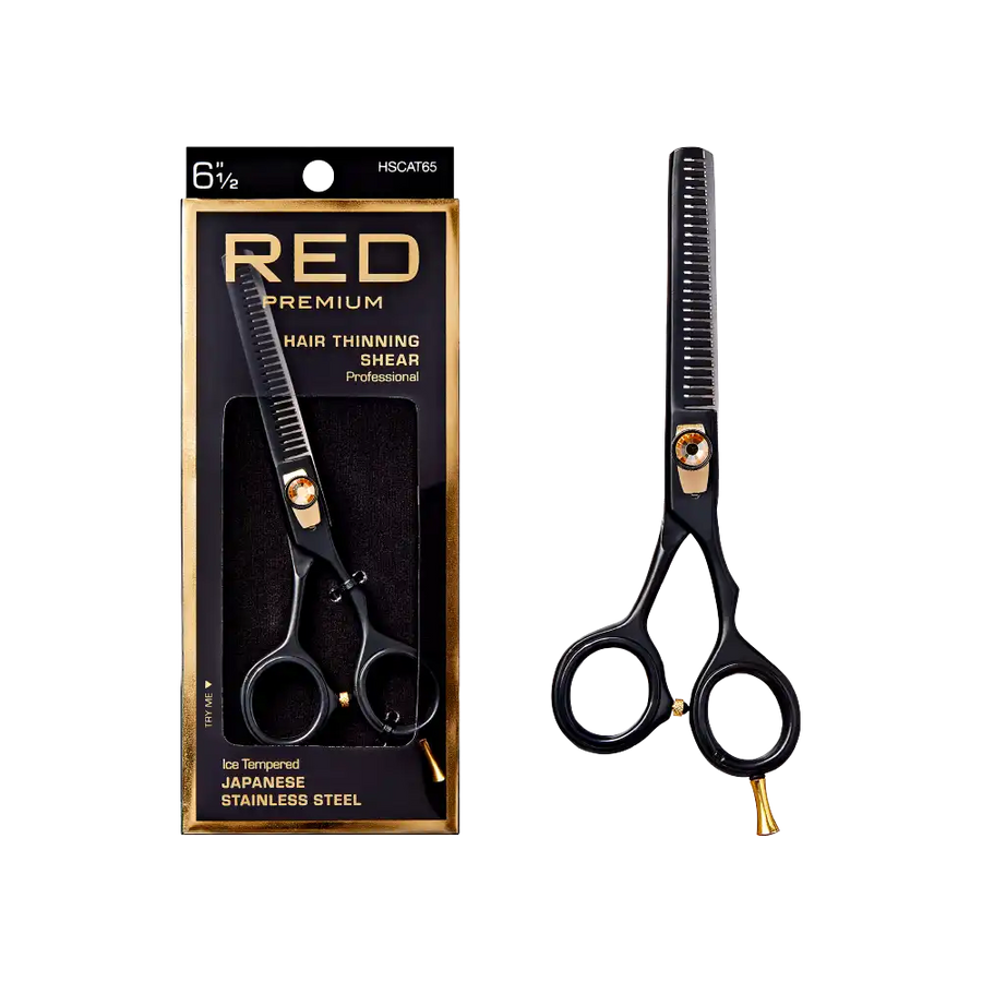 Red By Kiss Premium Artisan Professional Hair Thinning Shears 6.5"