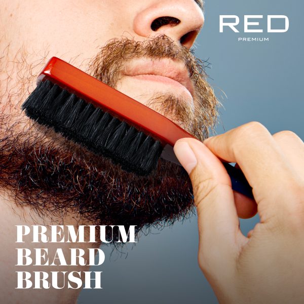 Red By Kiss Premium Beard Medium Soft Long Handle Brush