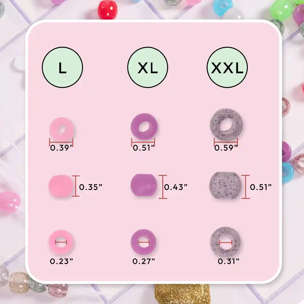 Red By Kiss Glow In The Dark Hair Beads