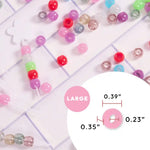 Red By Kiss Glow In The Dark Hair Beads