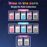Red By Kiss Glow In The Dark Hair Beads XX Large