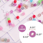Red By Kiss Glow In The Dark Hair Beads X Large