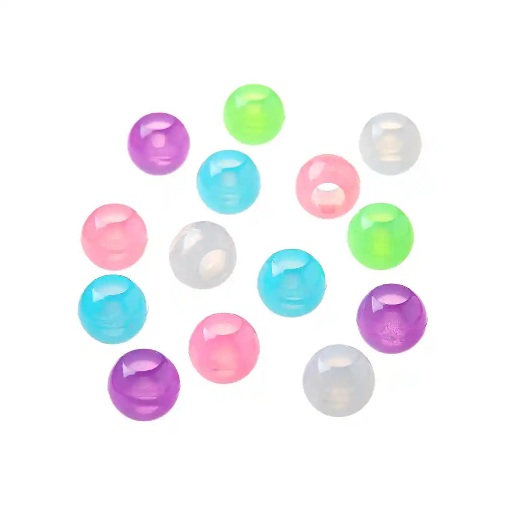 Red By Kiss Glow In The Dark Hair Beads X Large
