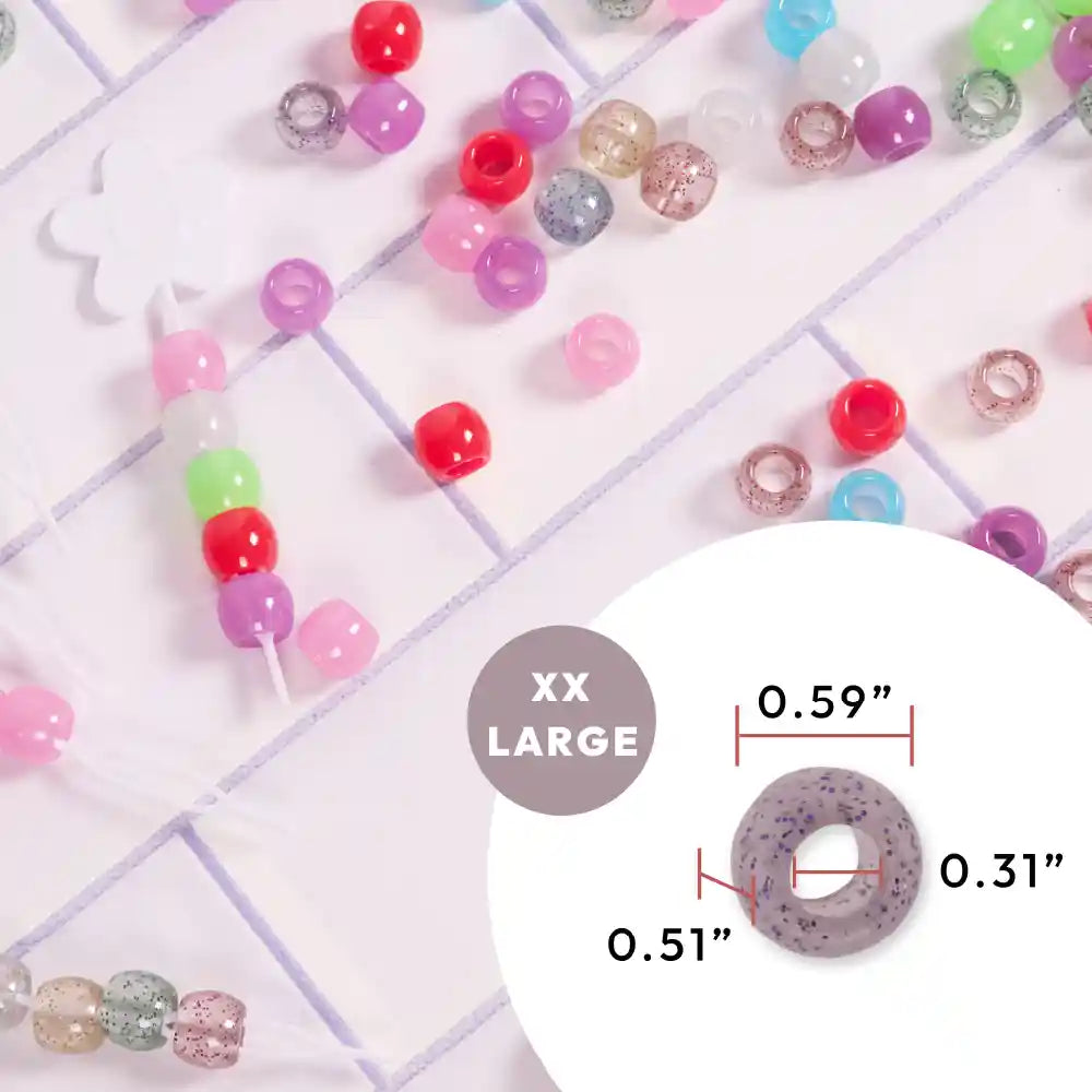 Red By Kiss Glow In The Dark Hair Beads XX Large
