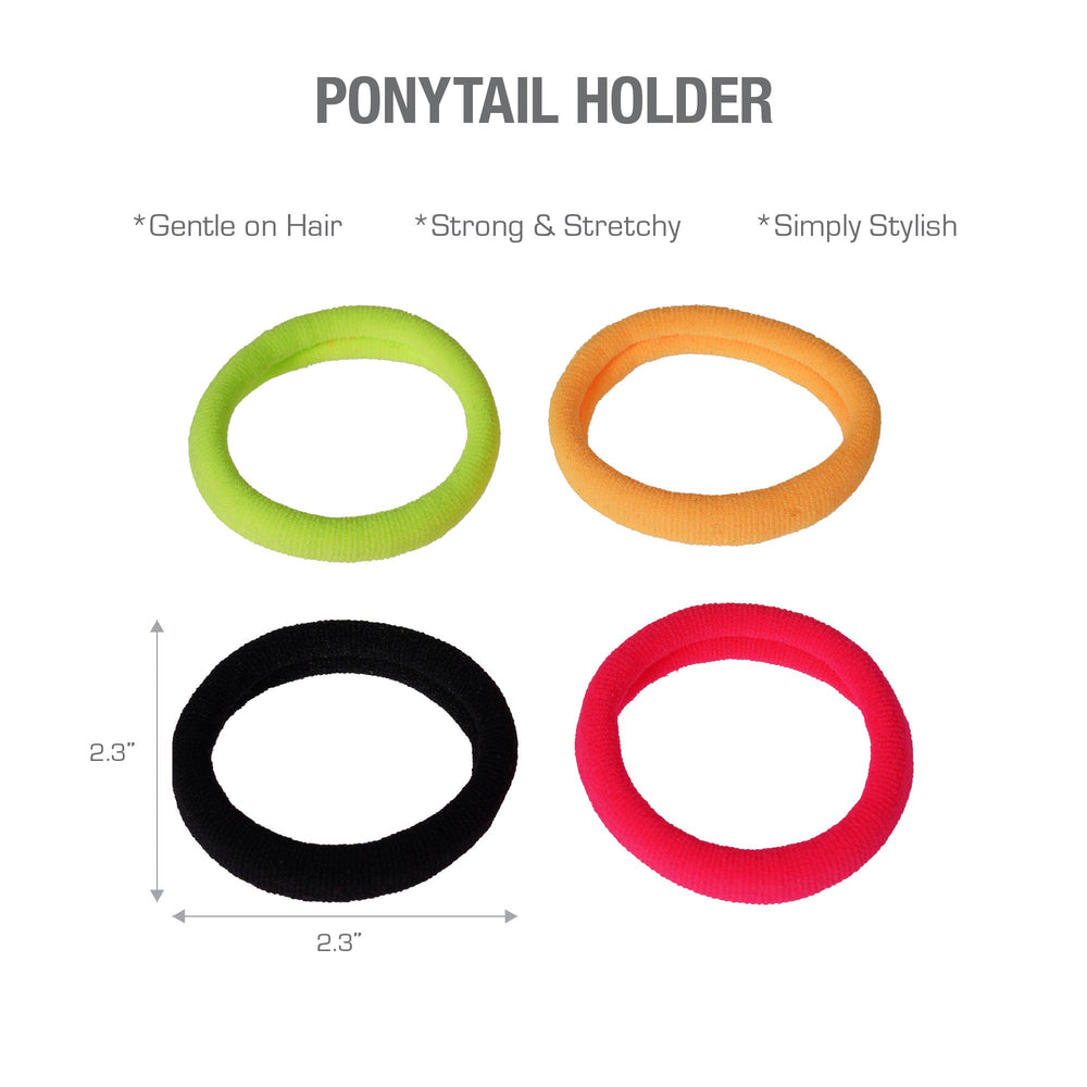 Red By Kiss Ponytail Holder Small Color Assorted (8pcs)