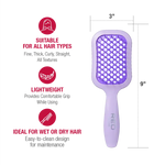 Red By Kiss Gentle Wet & Dry Vent Heat-Resistant Brush Softer, Flexible Bristles
