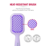 Red By Kiss Gentle Wet & Dry Vent Heat-Resistant Brush Softer, Flexible Bristles