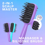 Red By Kiss 2-in-1 Scalp Massager & Shampoo Brush