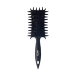 Red By Kiss Curl-Art Styler Detangling & Curl Defining Brush with Side Combs Black