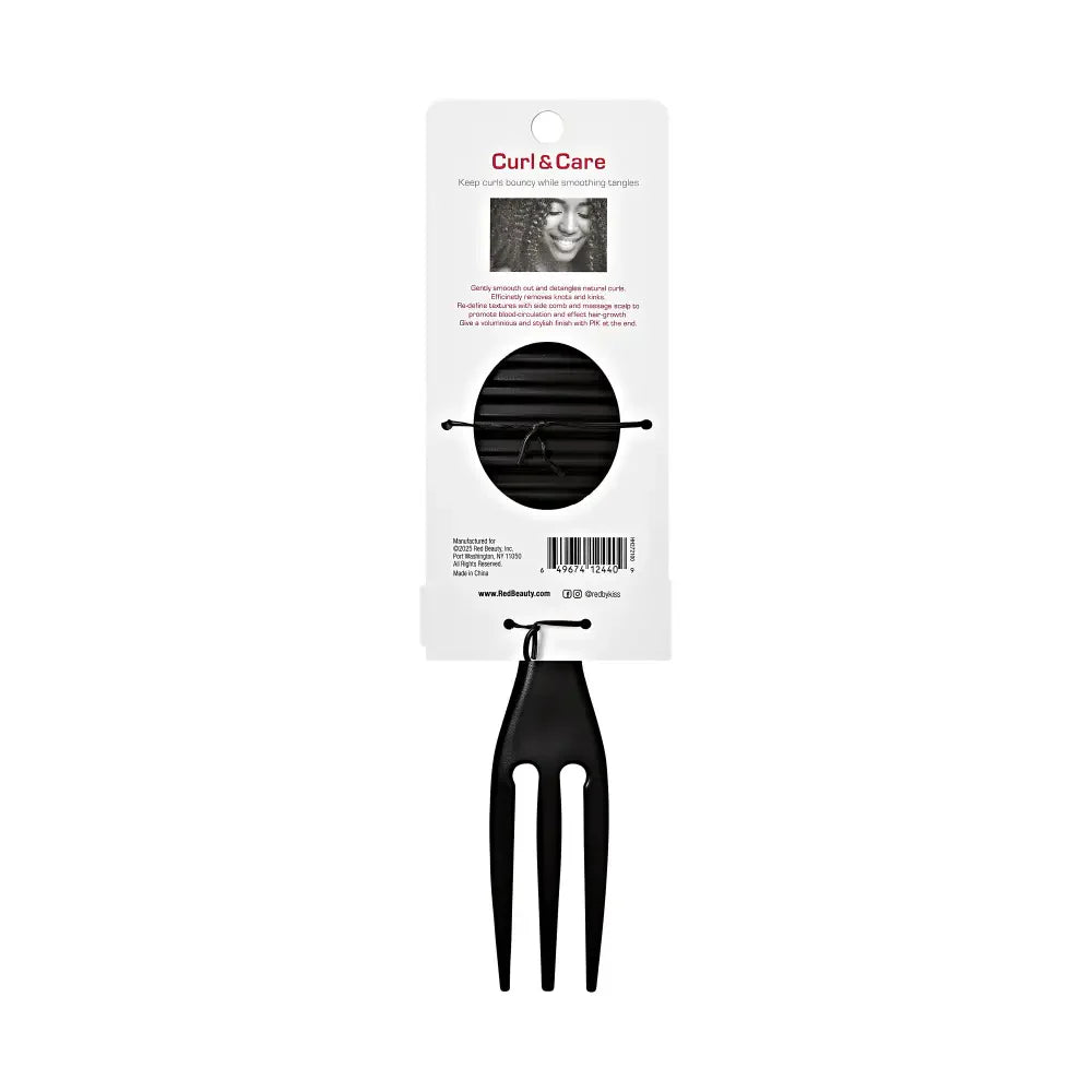 Red By Kiss Curl & Care 4-in-1 Detangle Brush Black
