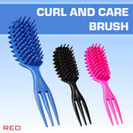 Red By Kiss Curl & Care 4-in-1 Detangle Brush Blue