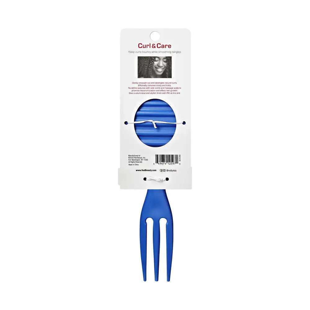 Red By Kiss Curl & Care 4-in-1 Detangle Brush Blue
