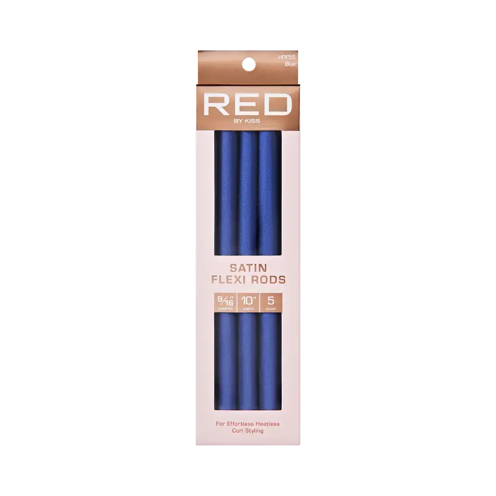 Red By Kiss Heatless Curling Silky Satin Flexi Rods BLUE