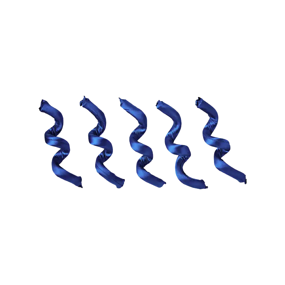 Red By Kiss Heatless Curling Silky Satin Flexi Rods BLUE