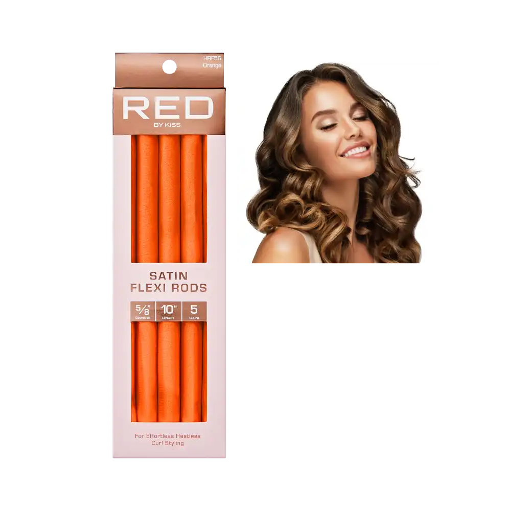 Red By Kiss Heatless Curling Silky Satin Flexi Rods