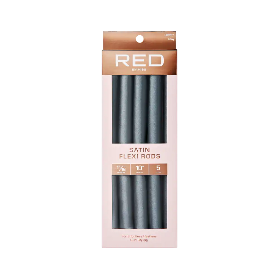 Red By Kiss Heatless Curling Silky Satin Flexi Rods GRAY