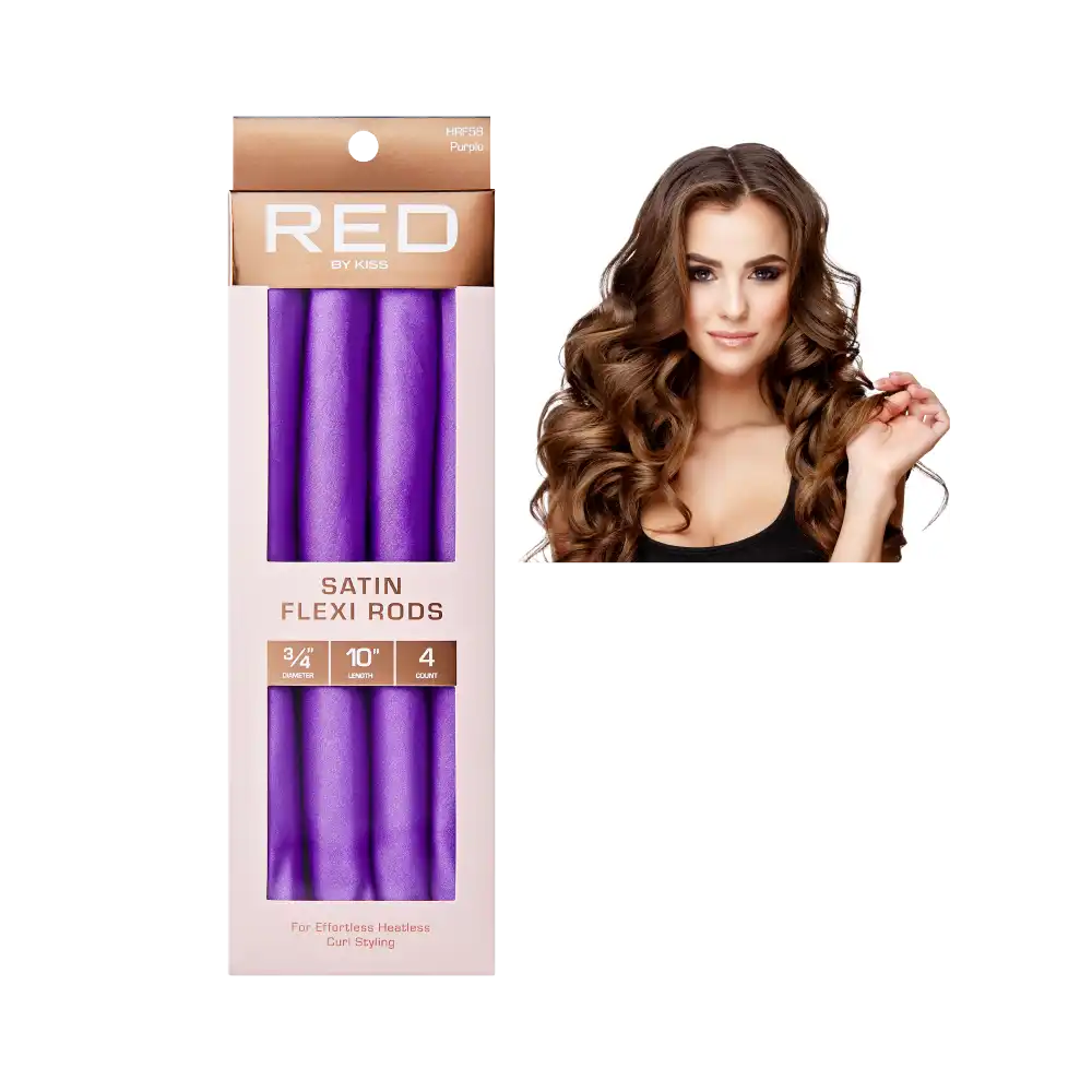 Red By Kiss Heatless Curling Silky Satin Flexi Rods