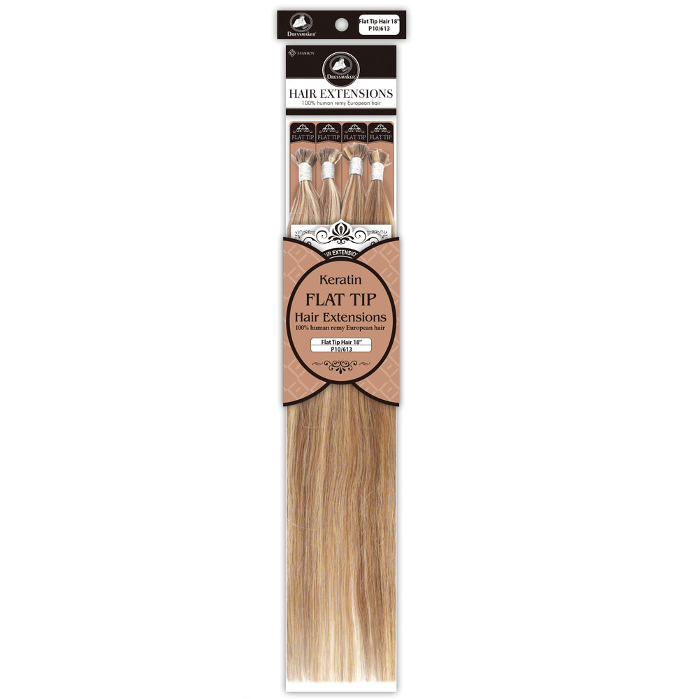 Dressmaker 100% Human Remy European Keratin Flat Tip Straight Hair Extensions